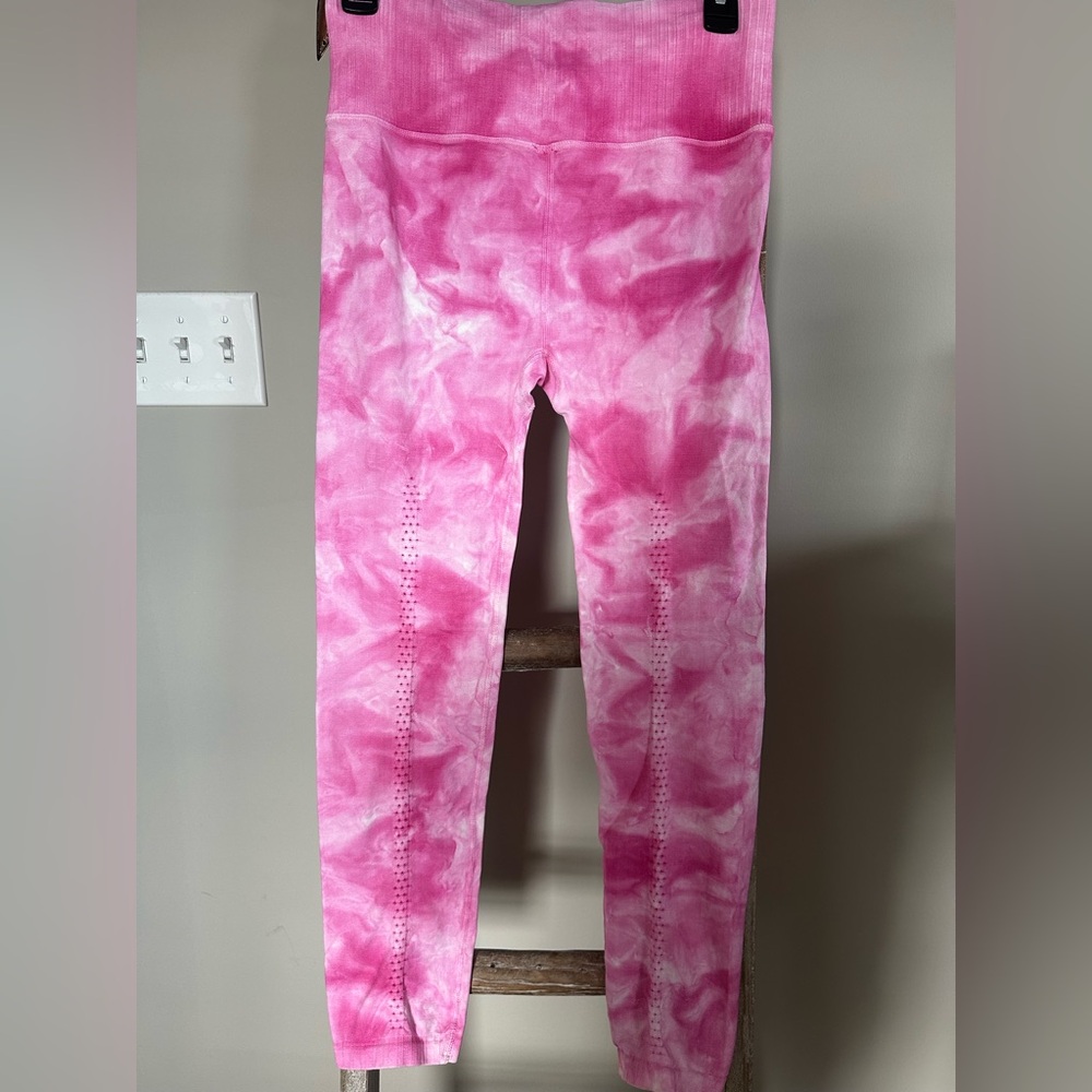 FP Movement by Free People Pink Tie-Dye Leggings